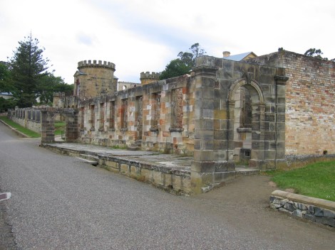 Courthouse prison cell ruins at Port Arthur