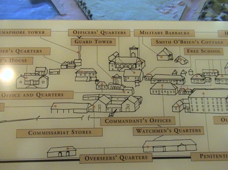Map in Port Arthur Interpretive Centre