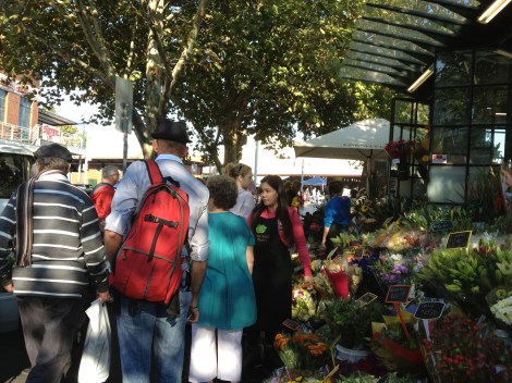 Cut flower stall at Victoria Market