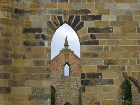 Church ruins at Port Arthur