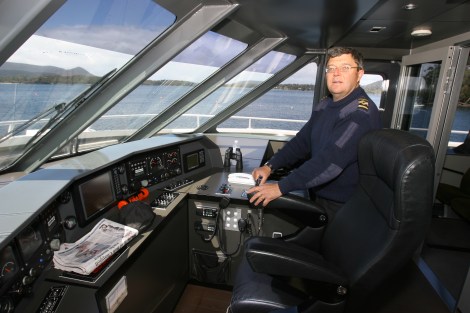 Peter Roche, captain of the MV Marana