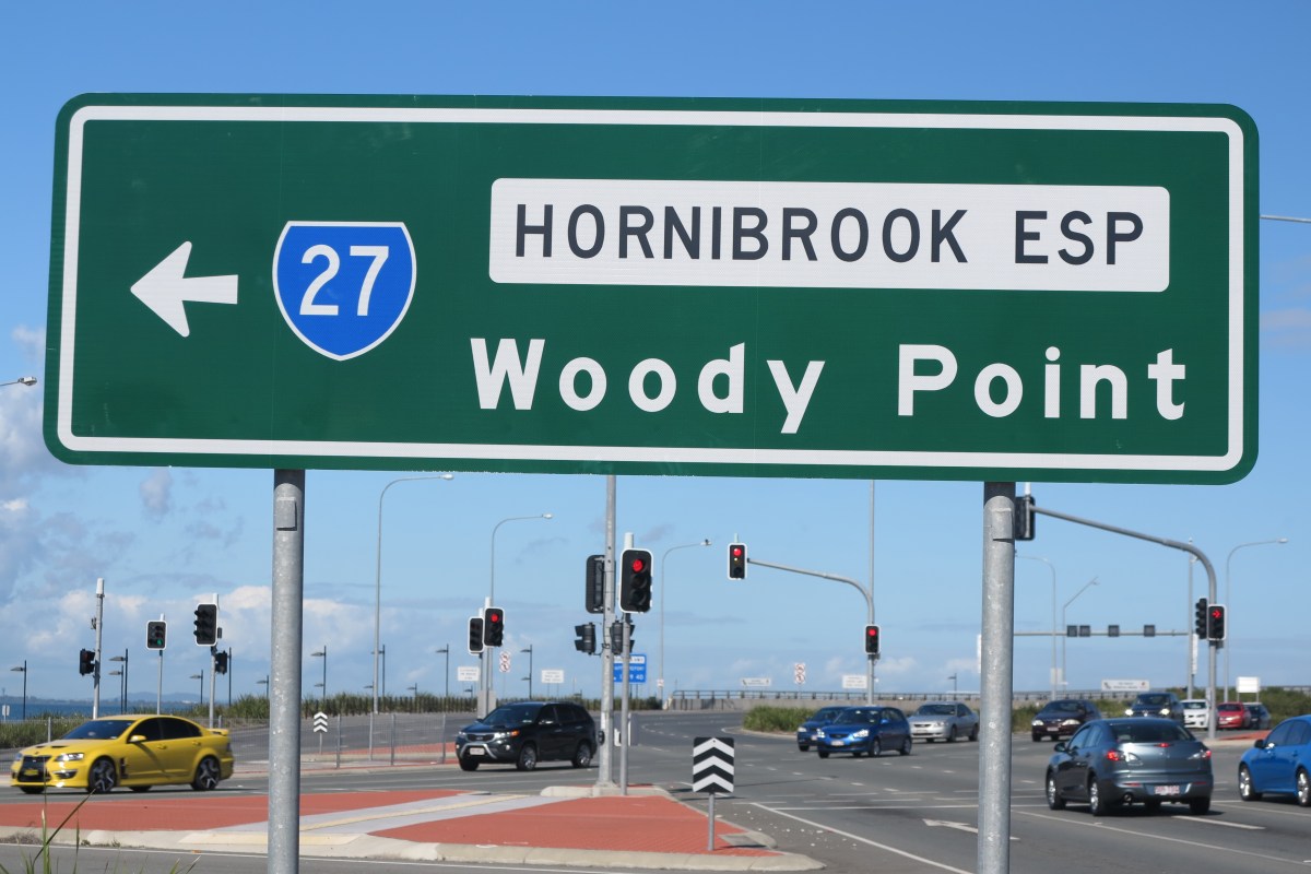 The gateway to the Redcliffe Peninsula at the northern end of the Ted Smout Bridge