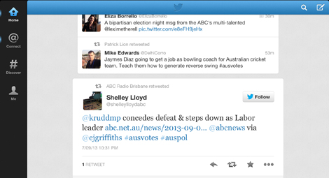 ABC tweet on election night