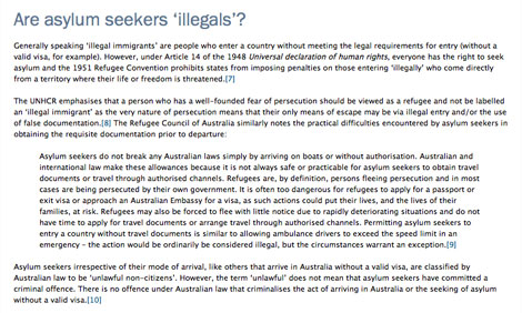 How the Federal Government differs from what the Immigration Minister says.