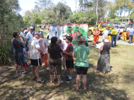 The crowd at the October 5 fire safety meeting held at Mahaca Park